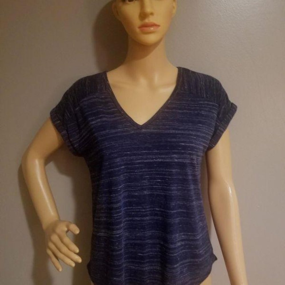 Blue Casual shirt with Open Back